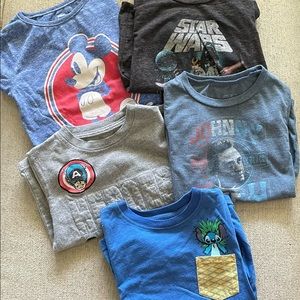*LOT* 5 kids t-shirts, size 4T